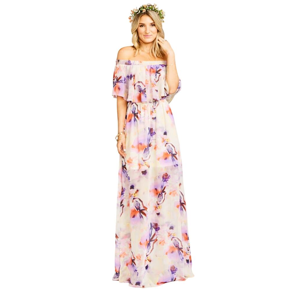 Show Me Your Mumu Hacienda Maxi Dress in Bouquet Toss Size XS